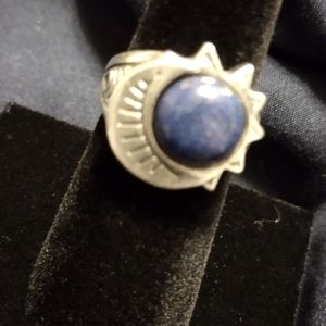 1990s Ring Sun & Moon silver